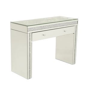 MIRRORED DRESSING TABLE CRUSHED CRYSTALS
